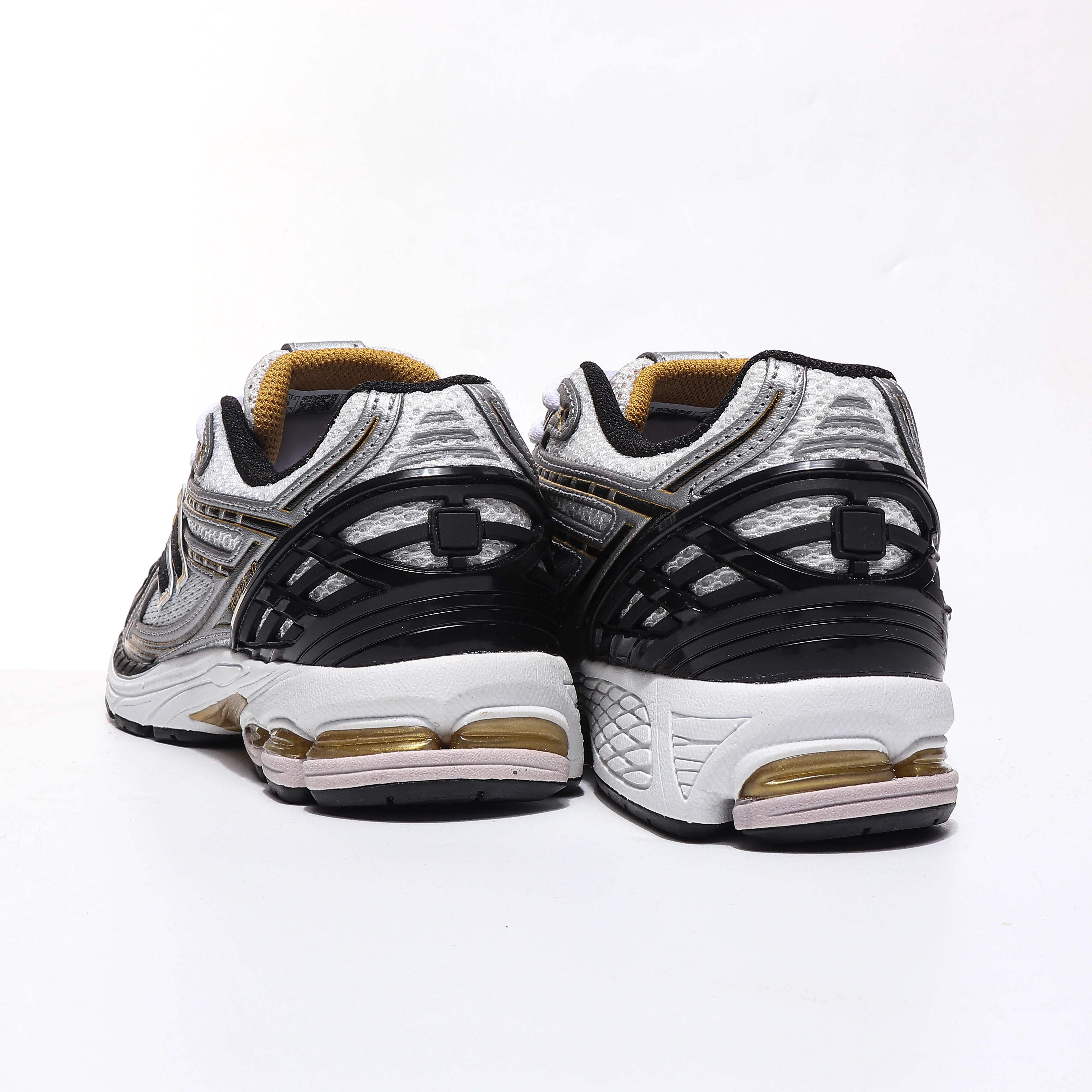 أحذية رياضية رجالية ونسائية رائدة للخريف والشتاء طراز نسائي 1906 فضي-أبيض-أصفر شبكي صيفي كاجوال قابل للتنفس #5