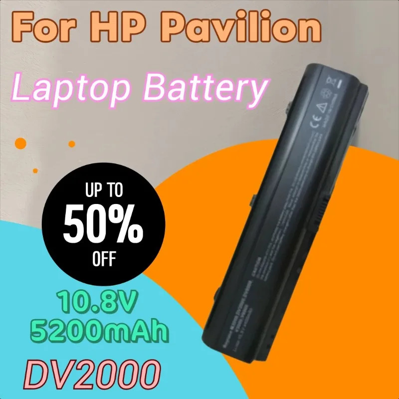 

New 10.8V 5200mAh Laptop Battery for HP Pavilion Dv2500 Dv2700 Dv2200 Dv6000 Dv6500 Dv6300 Dv6200 Presario V3100 V3000 V3500