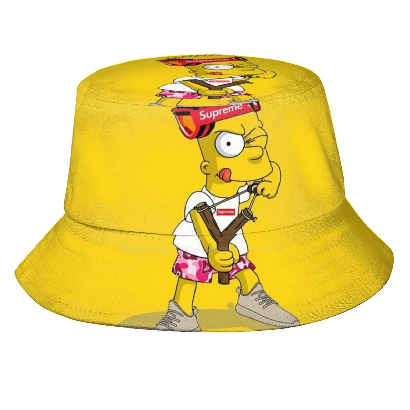 Bart Sun Cap Fisherman Hat Bucket Hats Art Bart Simsons The Simsons Cool Arl Supreem Bart