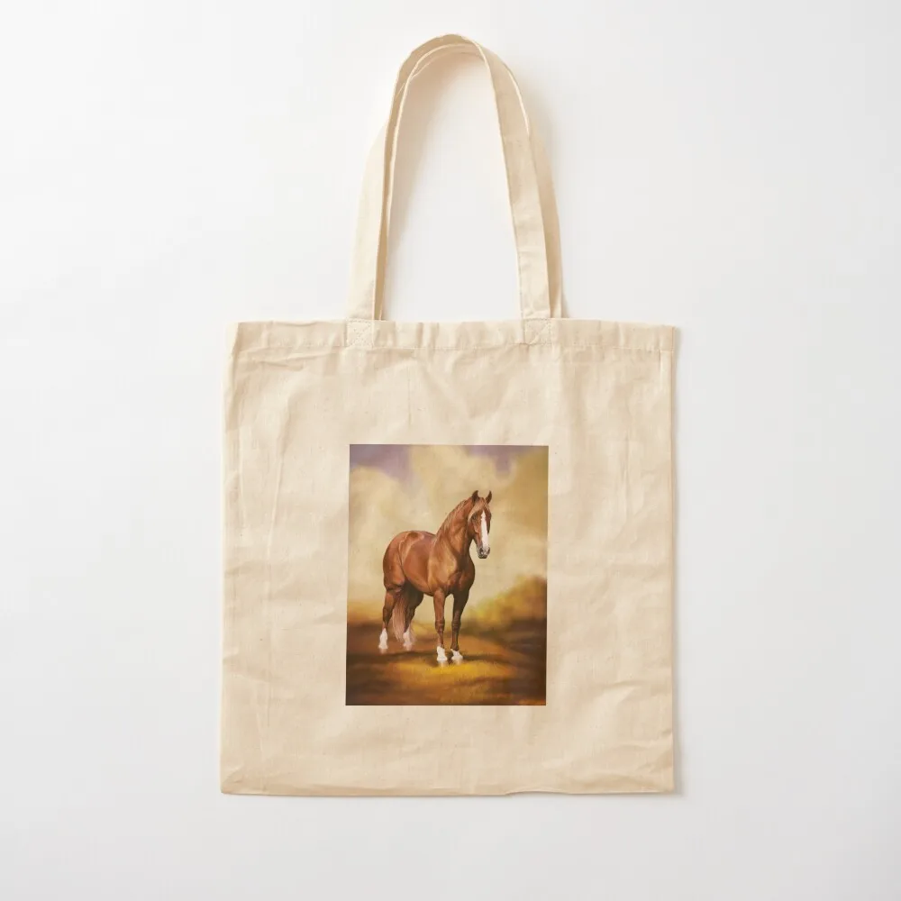 

Flaxen Chestnut Horse With Blaze and Socks Tote Bag Reusable bags canvas bags hand bags ecological Canvas Tote Bag