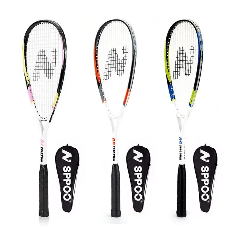 Beginners Squash Rackets Nylon Durable Professional Squash Rackets Lightweight Sturdy Training Racket Portable Racquet Sports