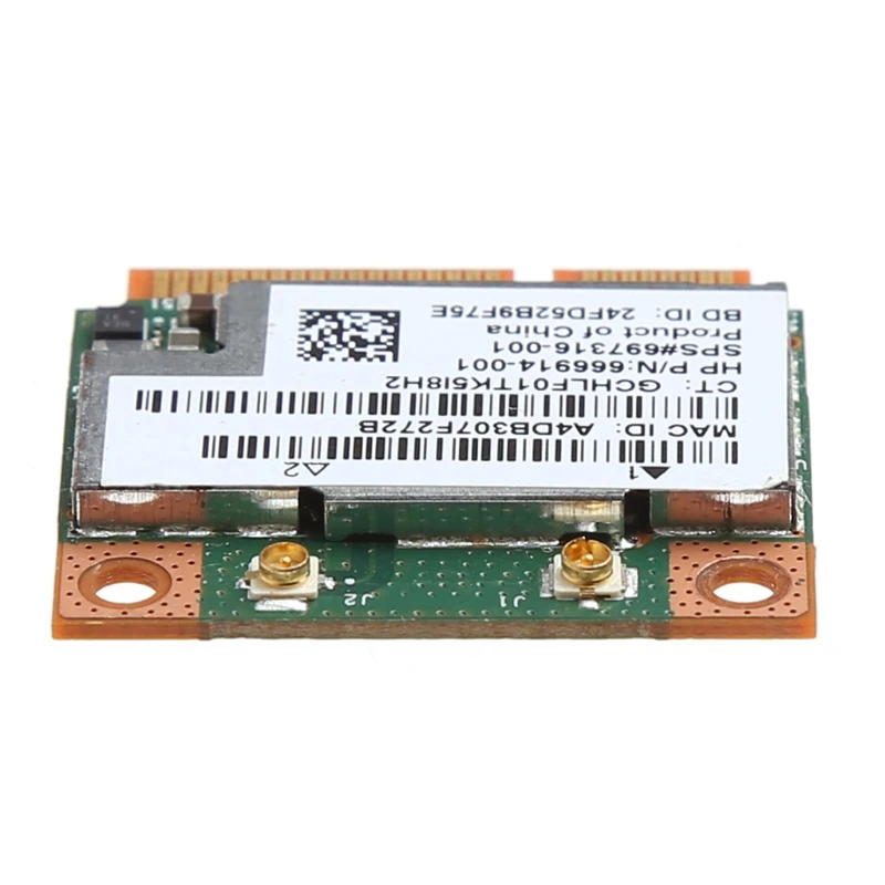 듀얼 밴드 2.4 + 5G 300M 와이파이 블루투스 4.0, 무선 하프 미니 PCI-E 카드, BCM943228HMB HP SPS 718451-001 용 802.11a/b/g/n