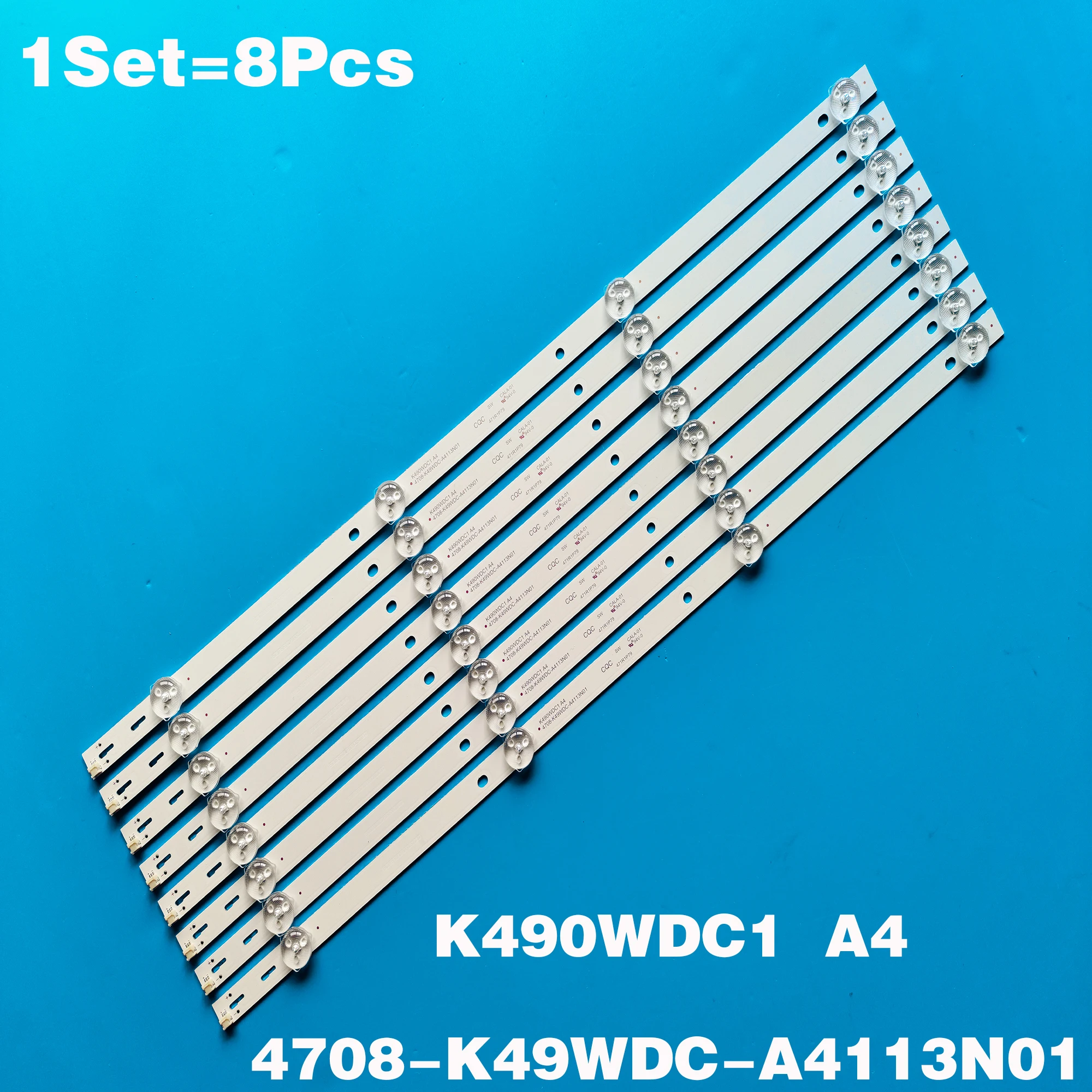 

8 PCS/set LED Backlight Strip For 49U5070 49PUF6032 49DL4012N K490WDC1 A4 4708-K49WDC-A4113N01 K49WDC-A2213N01 K49WDC K490WDC2