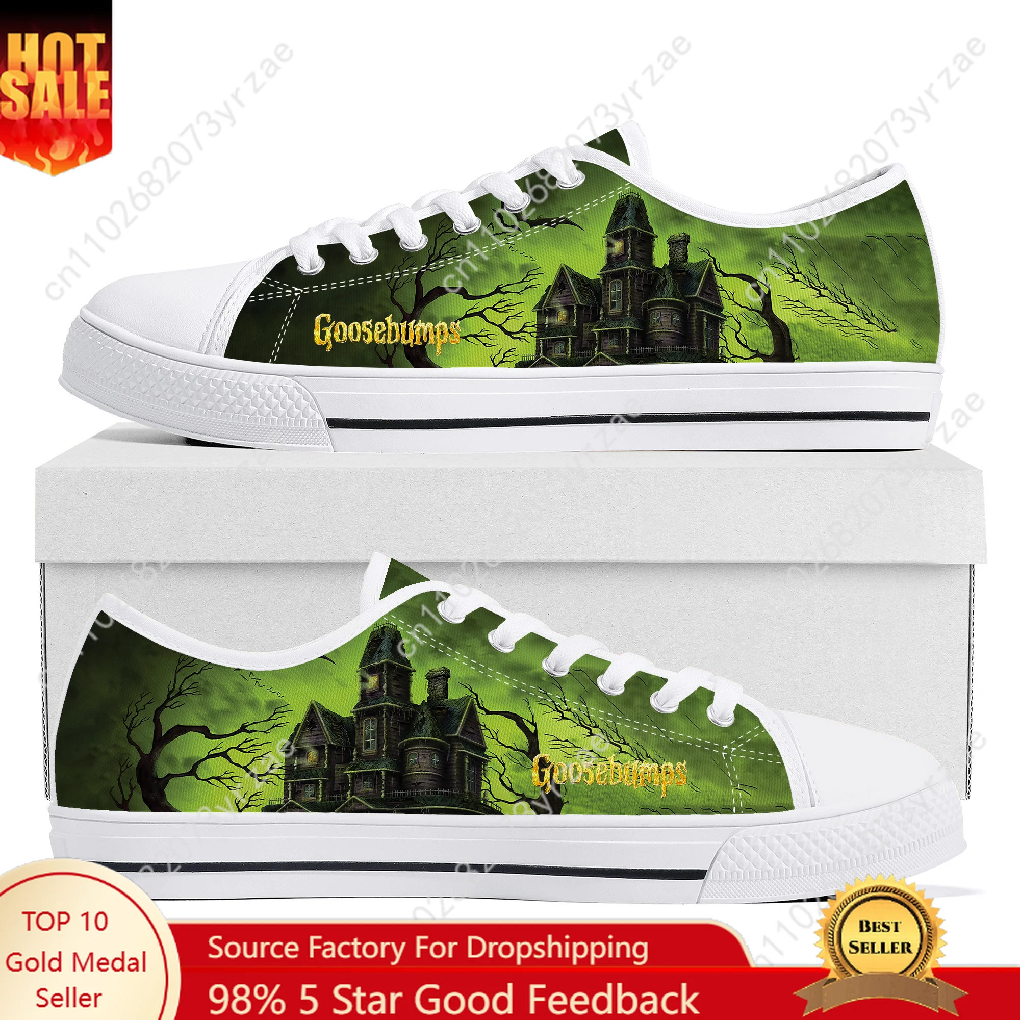 

Goosebumps Low Top High Quality Sneakers Men Women Teenager Canvas Sneaker Casual Fashion Patterns Comfortable Shoe Custom Shoes