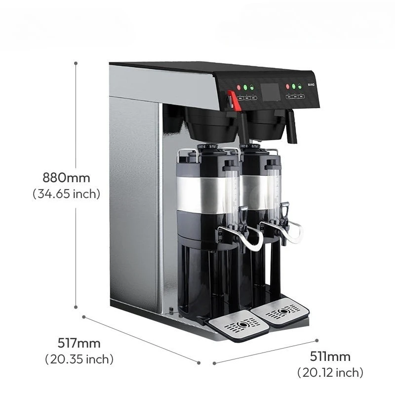 Hot Sales Coffee Maker Americano Automatic Drip Coffee Machine Drip Commercial Coffee Brewers for Restaurant