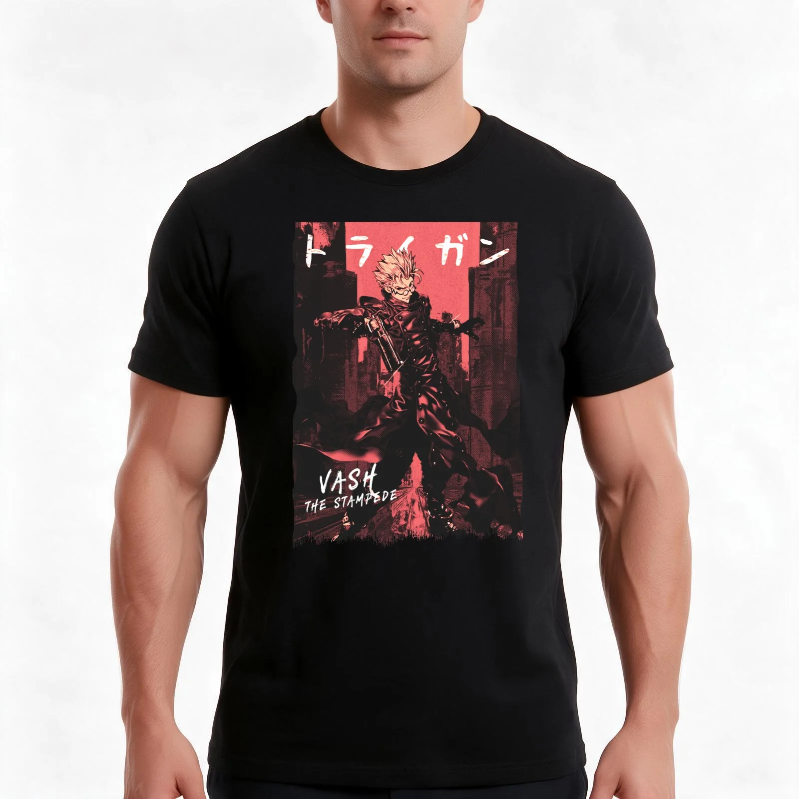 The Stampede T-Shirt, Summer Casual Cotton Tee, Oversized Streetwear Tops, Vintage Graphic Print, Loose Fit Short Sleeve