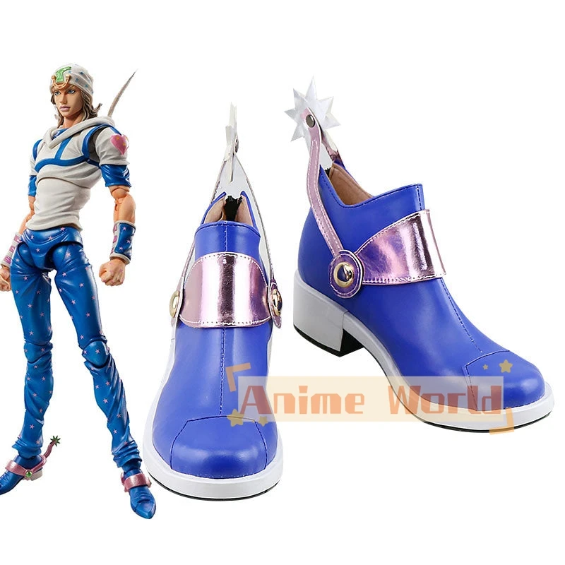 Steel Ball Run Johnny Joestar Cosplay Shoes Halloween Carnival Boots Custom Made