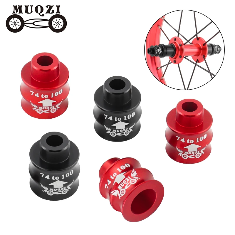 

MUQZI 1 Pair Bicycle Hub Extension Adapter 74mm To 100mm Front Fork Adapter Hub Converter