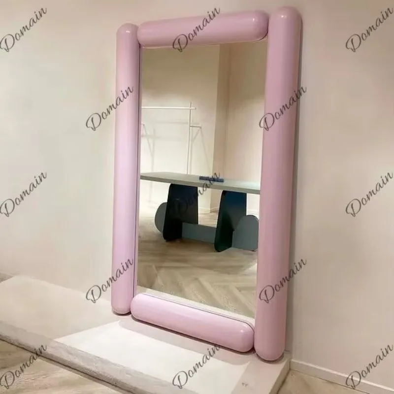 X46 Nordic Art Home Wall Hanging Square Full-length Mirror Clothing Store Studio Fitting Mirror Large Floor-to-ceiling Mirror