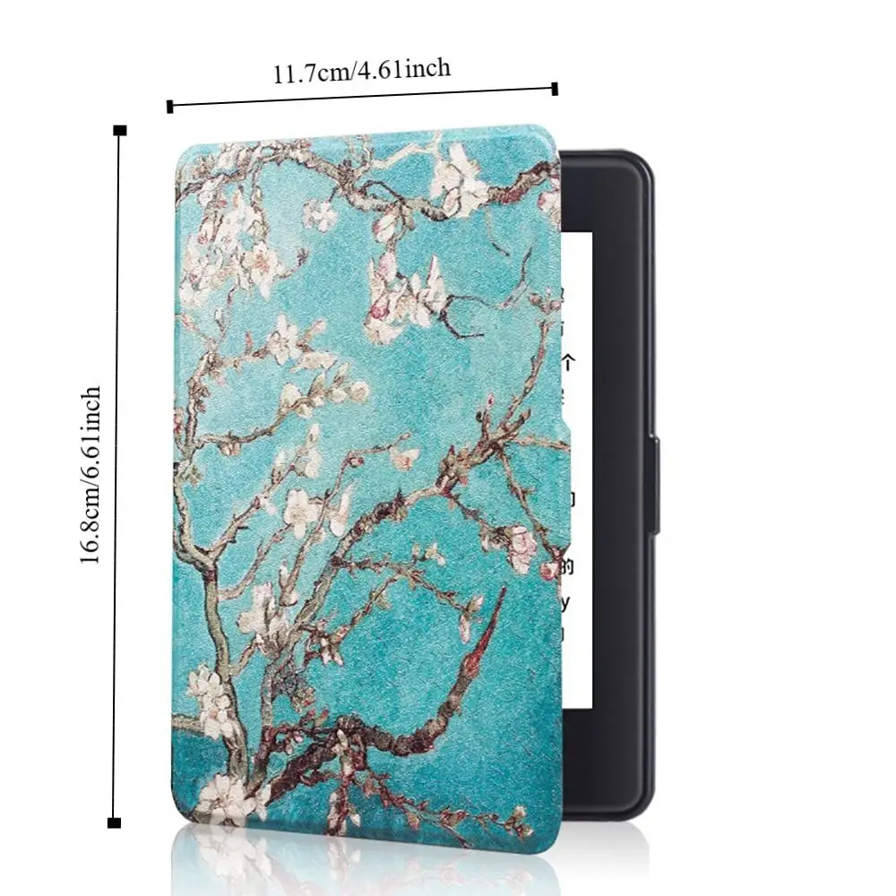 Con soporte de mano Funda para lector electrónico de 6 pulgadas Funda de cuero PU para apagado/encendido automático para libros electrónicos de 6 pulgadas para Kindle 2024/2024 11/12a generación