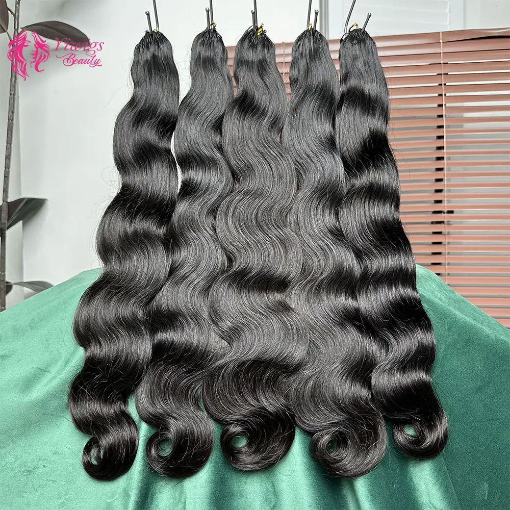 Cheveux humains ondulés effet plumes pour crochet, pré-bouclés, avec nœuds miracle, pour tresses bohèmes