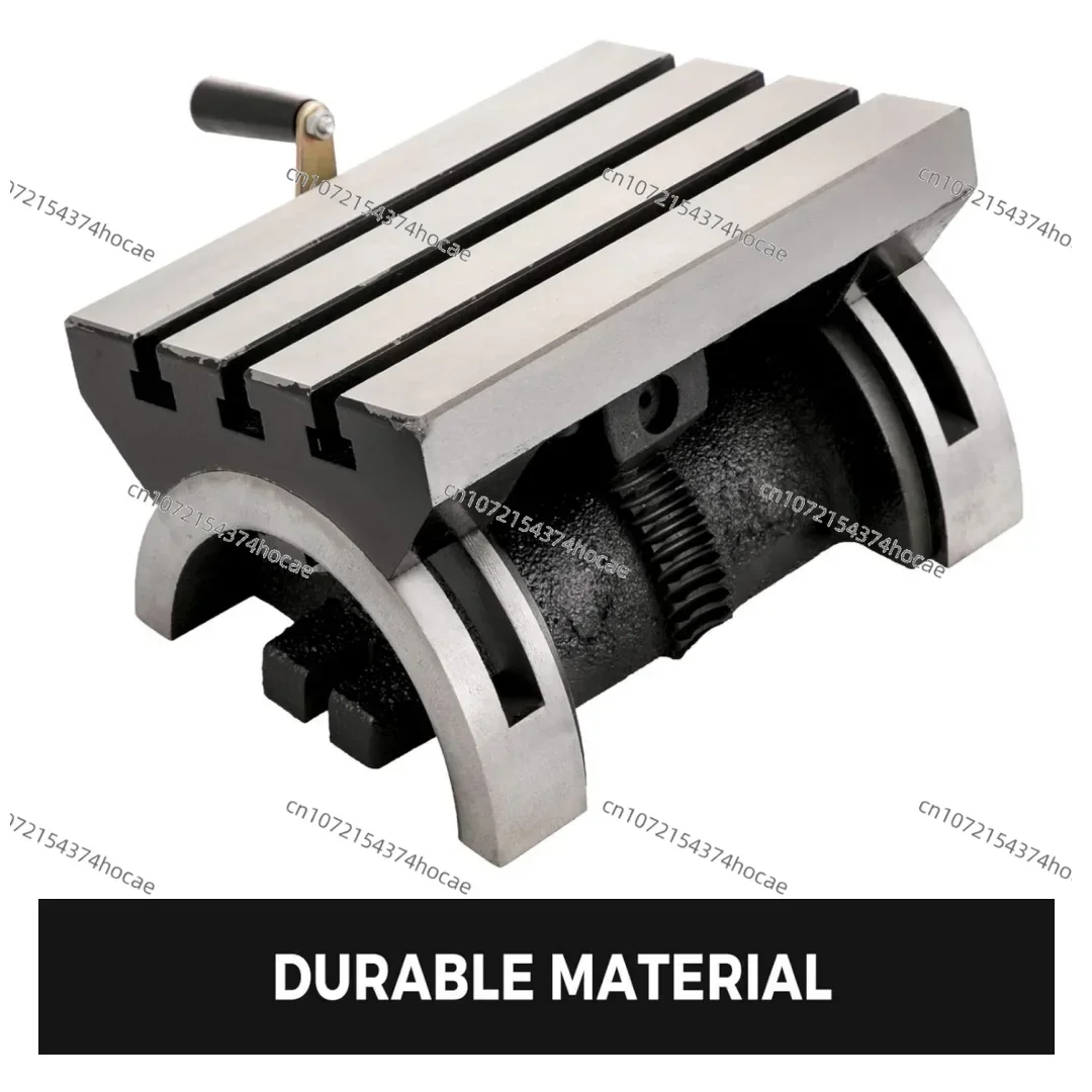 Tilting Milling Table 7x5inch Milling Machine 0-90°Adjustable Swivel Angle Plate with 3 T-slots Heavy Duty Machine for Grinding view 5