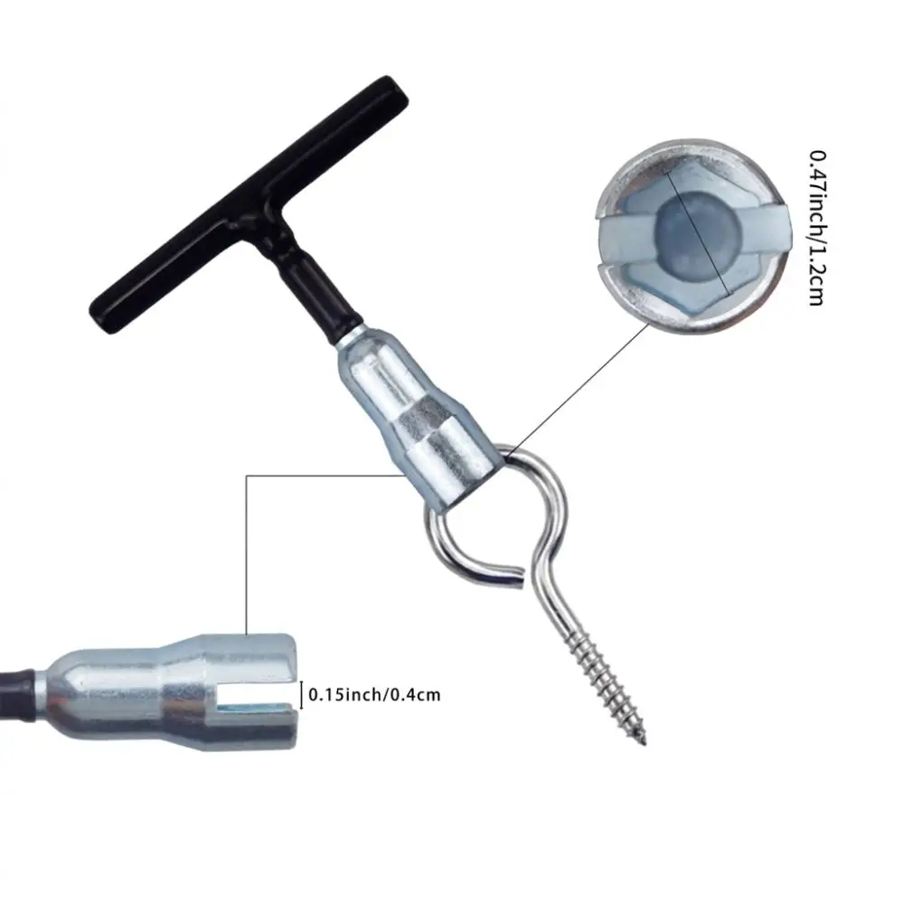 Ergonomic Wire Twisting T-Handle Nut Drivers Fastening Screws Universal Manual Tightening Tool Versatile Wing Nut Screw Hooks