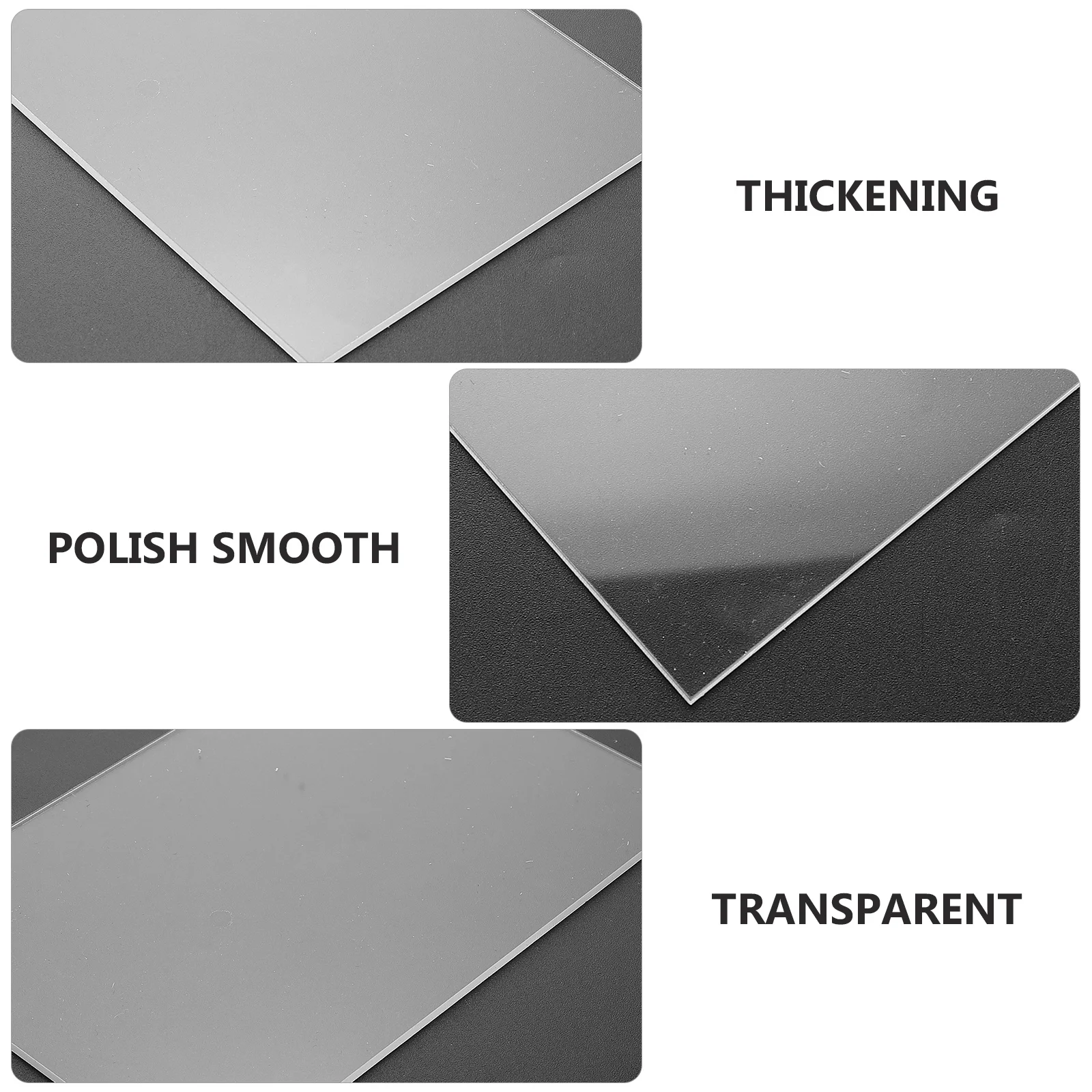 

5pcs Acrylic Sign Blank Sign Board Blank Board For Diy Painting Color Mixing Transparent Decorative Craft Art Supplies