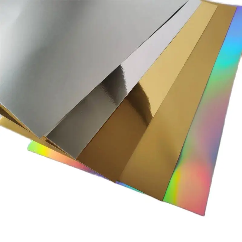 Silver Metallic Cardstock Foil Cardboard A4 Size 250gsm 10 Sheets For Banner Making,Invitation Card Suppliers And Holiday Decor