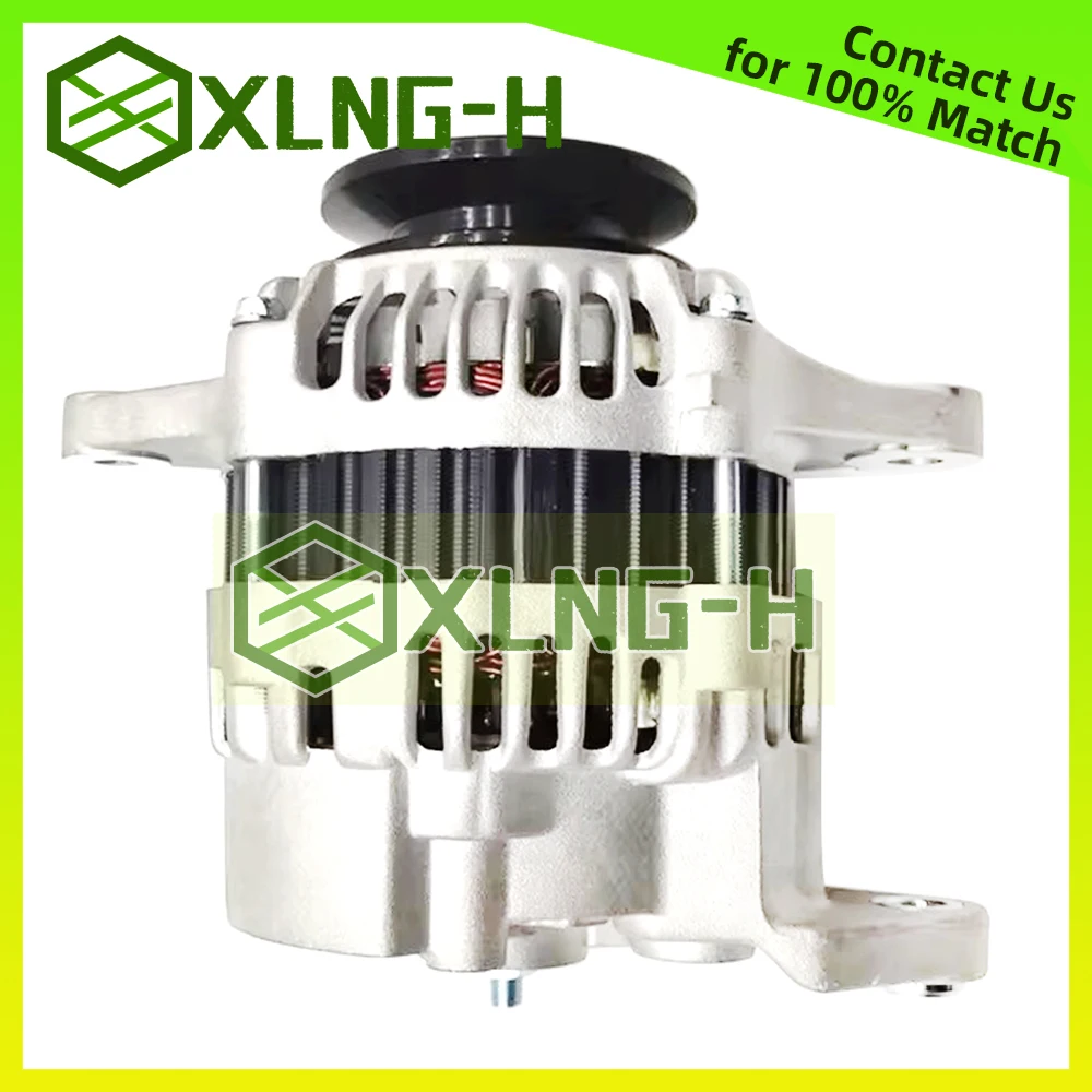 New 12077N For New Holland 320 Compact Tractor, For S4S(F18C/F14E),S6S(F12B/F19D/F29C/F28C) 32A68-10201 Forklift 40A Alternator