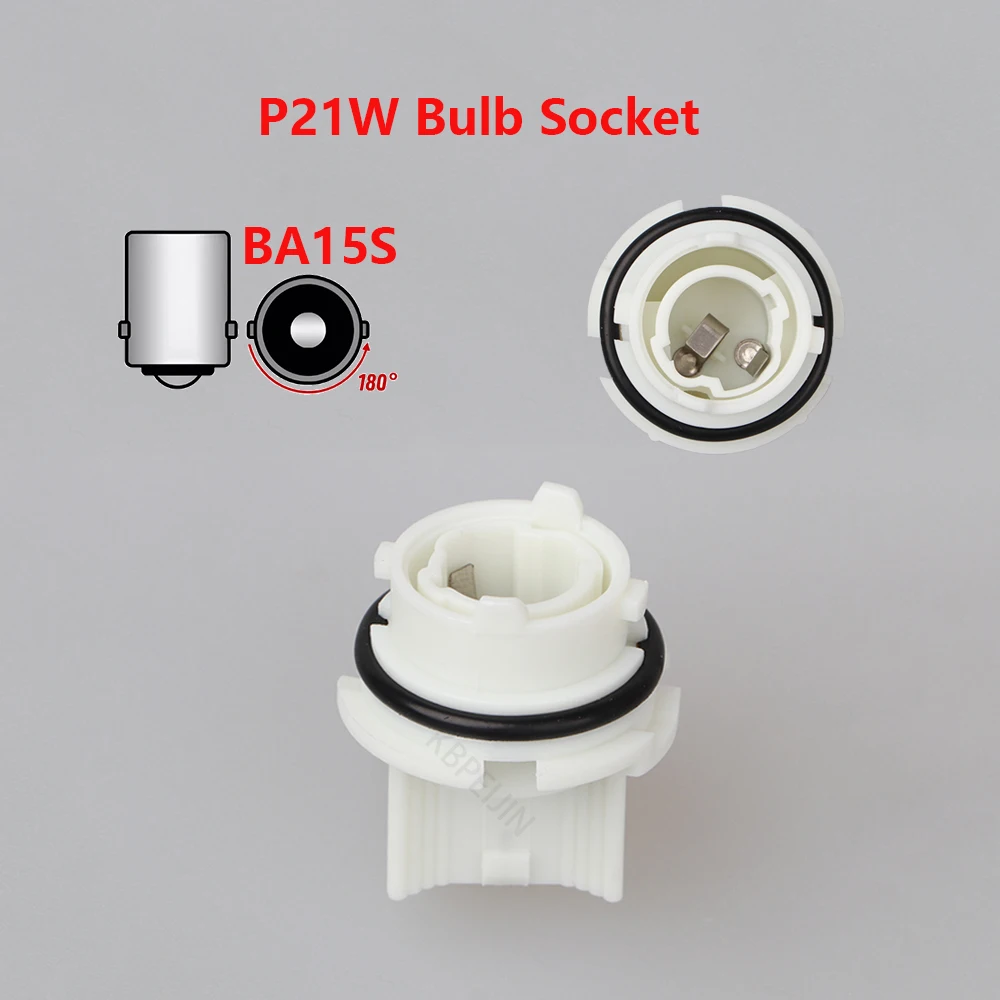 

1 x Car Brake Light Socket BA15S P21W Bulb Holder For Volvo Accessories