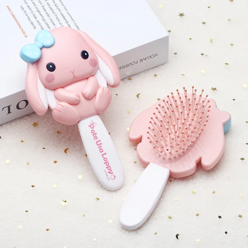 1pc Cute Cartoon Mermaid Comb for Kids Girls Kawaii Rabbit  Air Cushion Massage Comb for Baby Girls Dress Up Makeups Toy Gifts