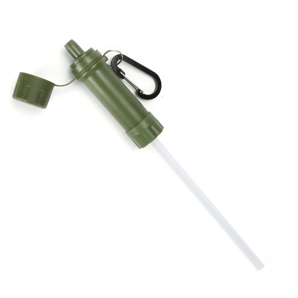 ชุดกรองน้ำแบบหลอดดูดสำหรับตั้งแคมป์ ABS ระบบกรองน้ำมืออาชีพ อุปกรณ์เอาตัวรอดฉุกเฉินสำหรับกิจกรรมกลางแจ้ง