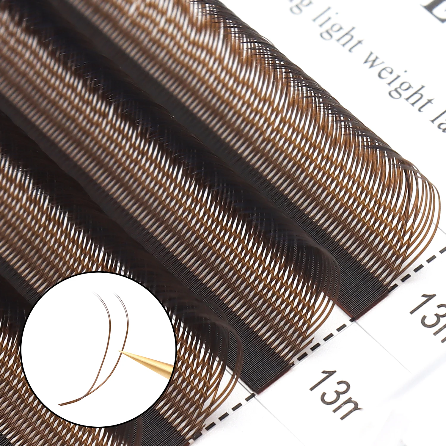 Pestañas XIUSUZAKI Marrones en - Eyelash Extension Yy reseña y precio