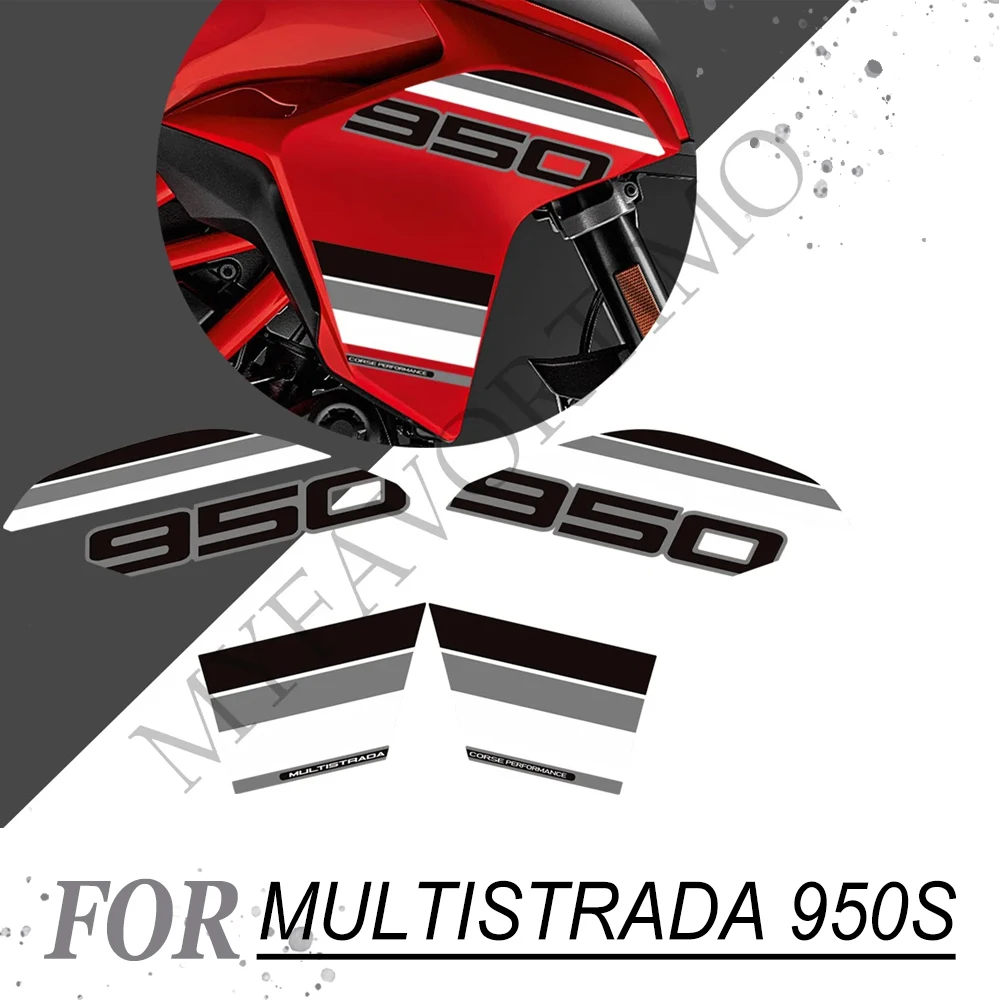 

950S Motorcycle Stickers Decals Tank Pad Grips Fairing Fender Protector Gas Fuel Oil Kit Knee For Ducati MULTISTRADA 950 S