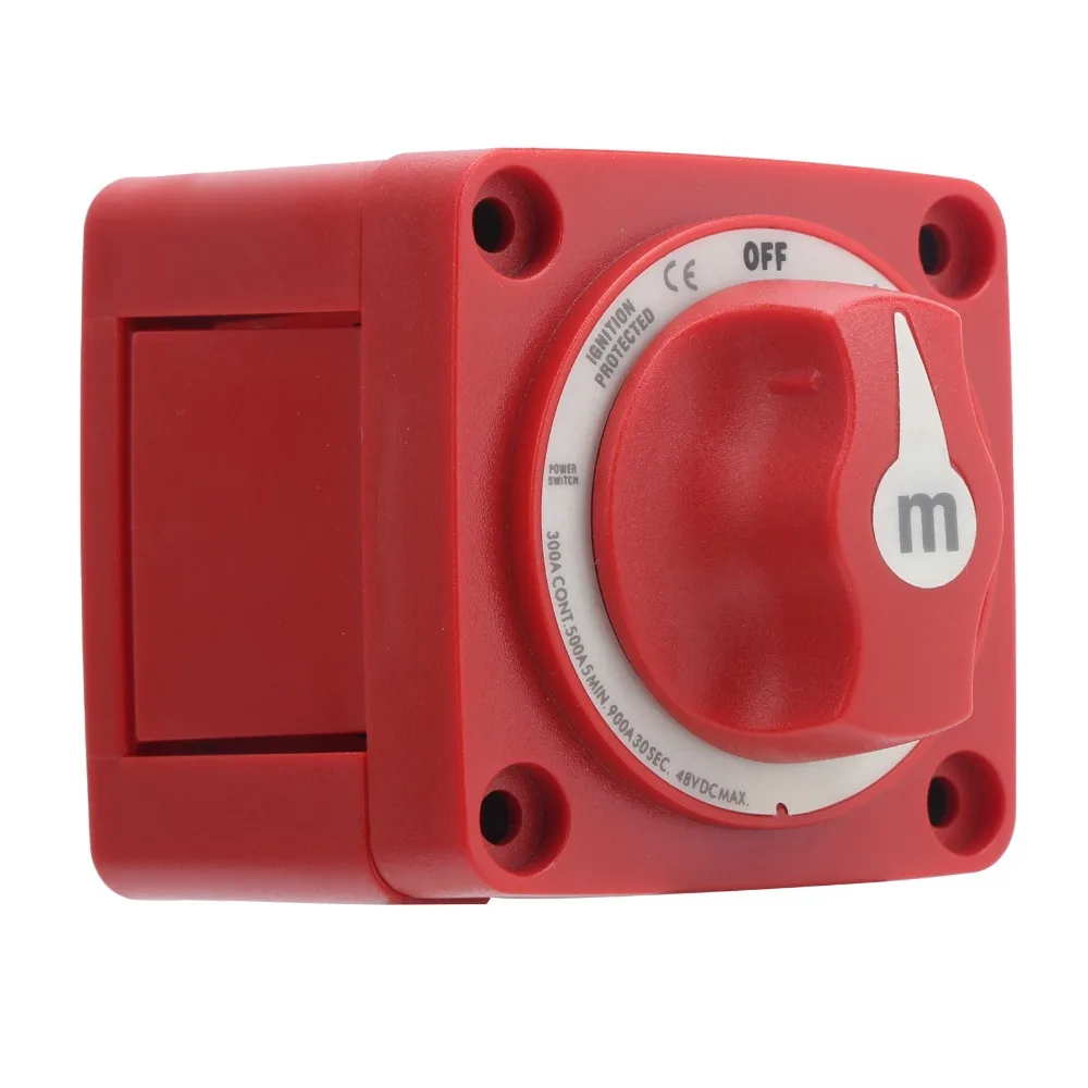 

Durable 48V Battery Isolator Switch 300A Waterproof Battery Disconnect Switch Power Off Switch Truck