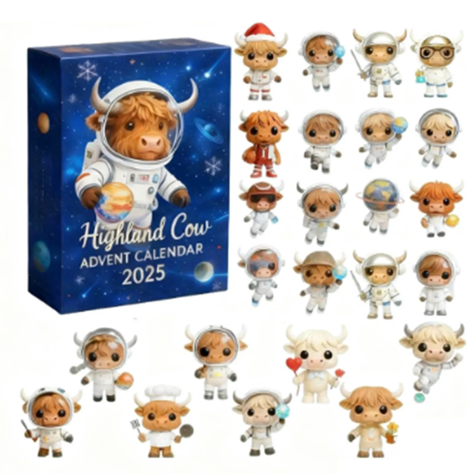 Minuterie de brosse à dents de deux minutes, calendrier de vacances 2025, contenant 24 pendentifs en acrylique, adapté au minuterie pour brosser les dents des enfants