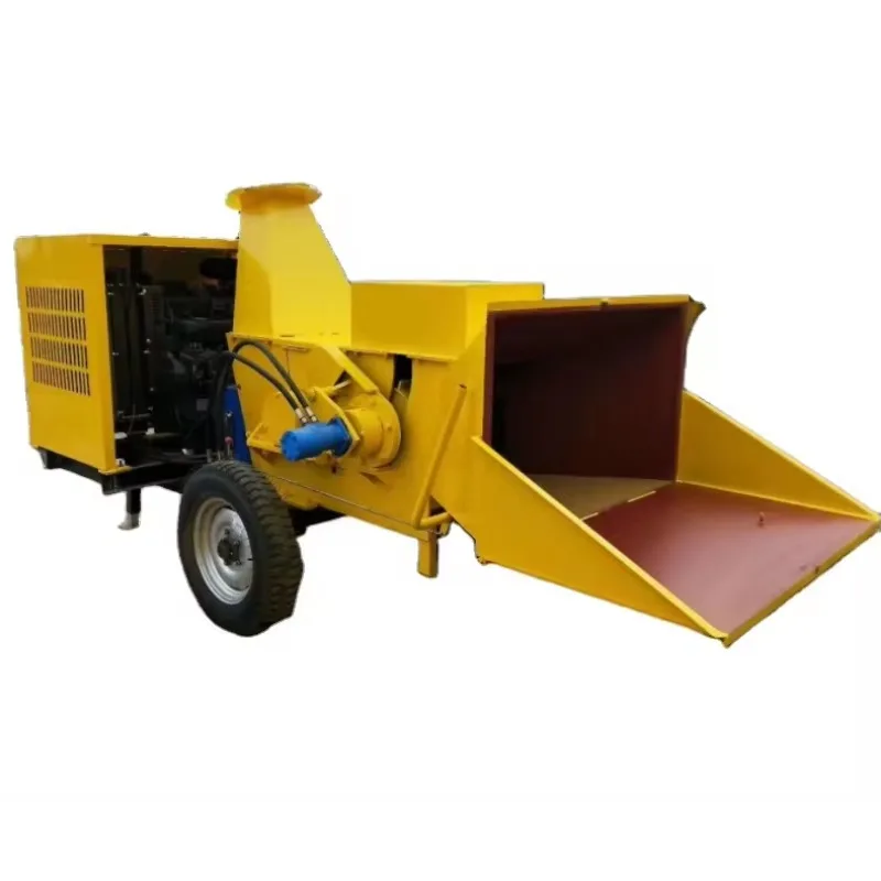 Wood Chipper Cutting Electric Machine Garden Tree Shredder Wood Diesel Engine Wood Chipper Machines Hot Sale