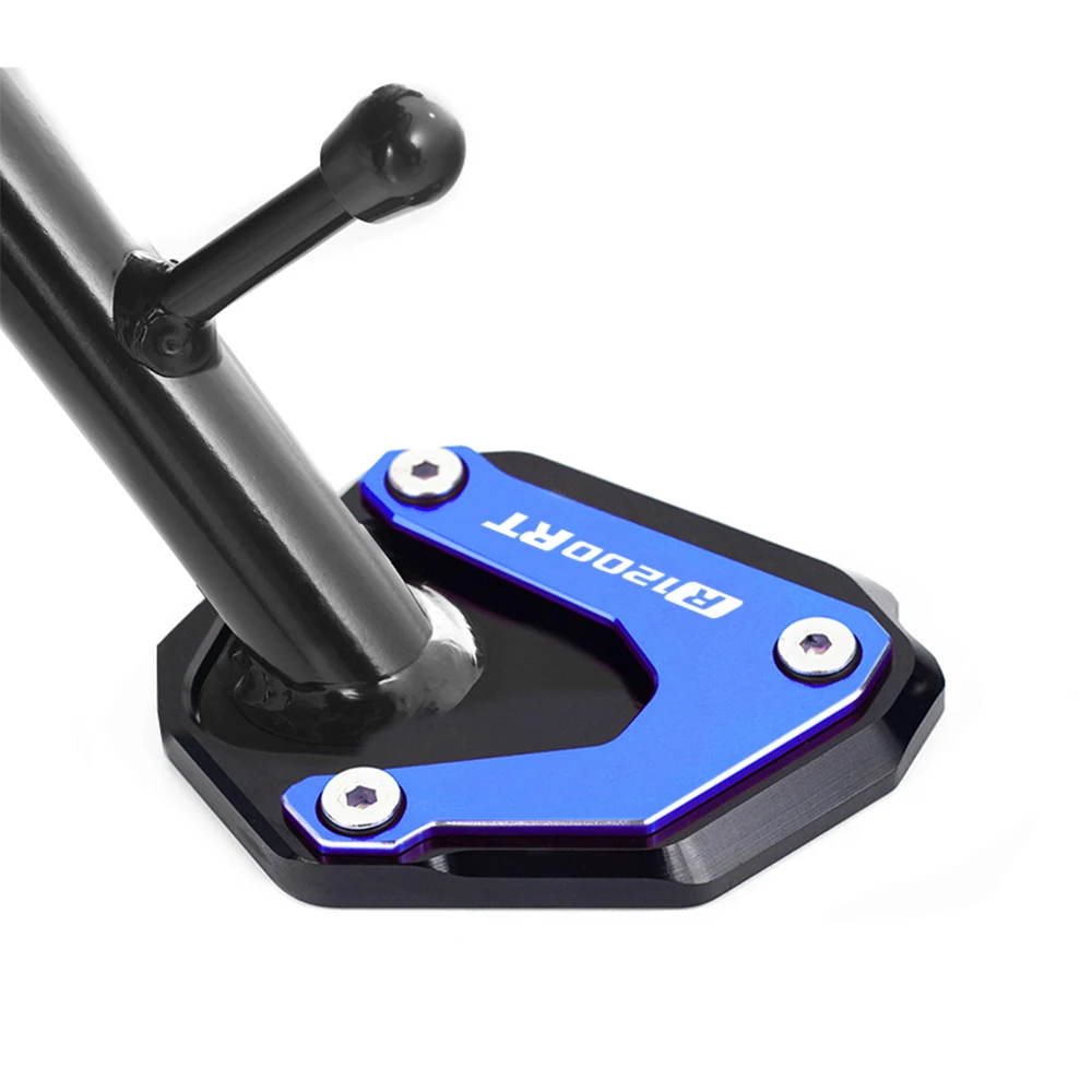 

New For BMW R1200RT R 1200 R1200 RT 2004-2013 2012 2011 Motorcycle CNC Side Stand Enlarge Kickstand Enlarge Plate Pad With Logo