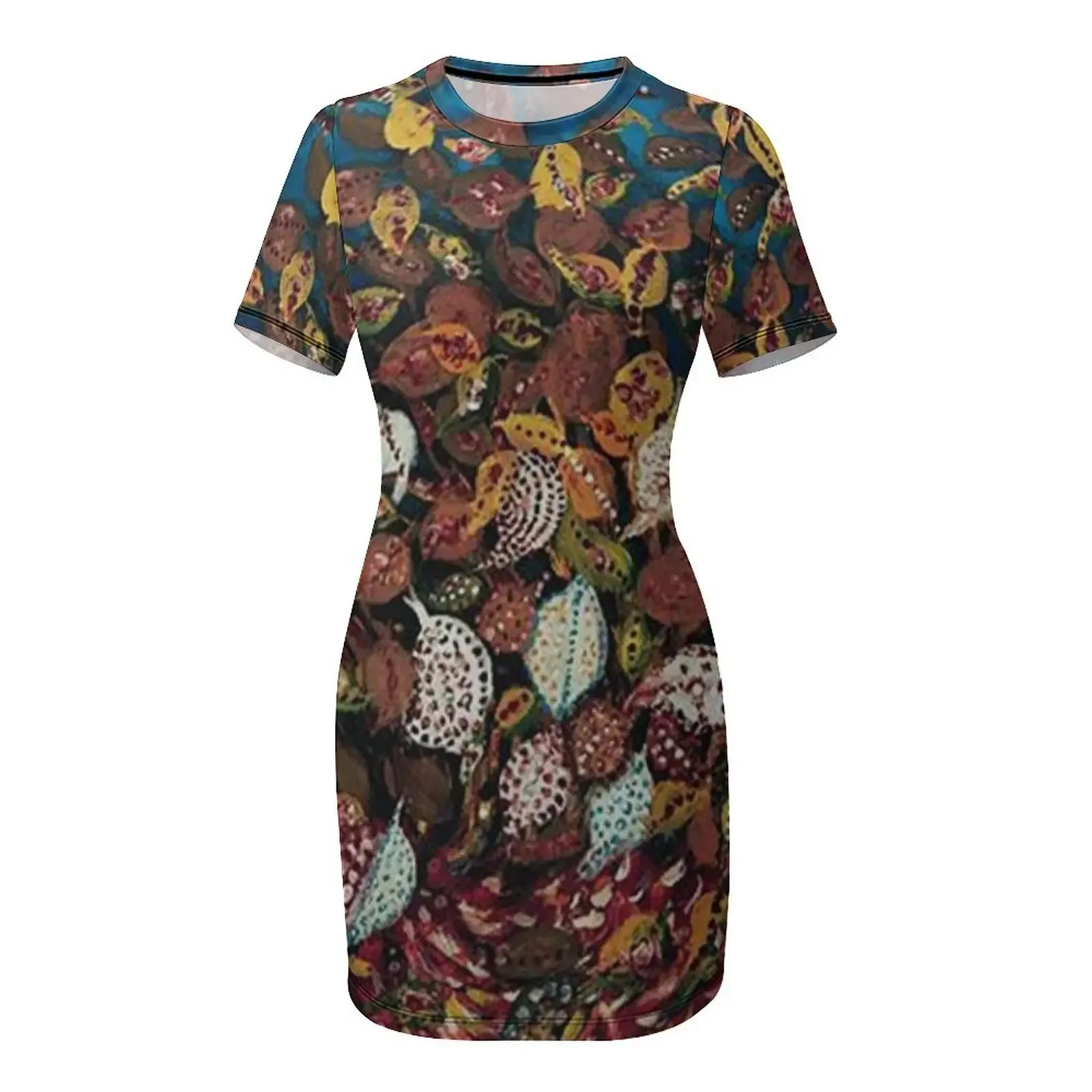 Le Bouquet de Feuilles - Seraphine Louis - Favourite Artists Collection Short-Sleeved Dress Prom gown Women's dresses Dress