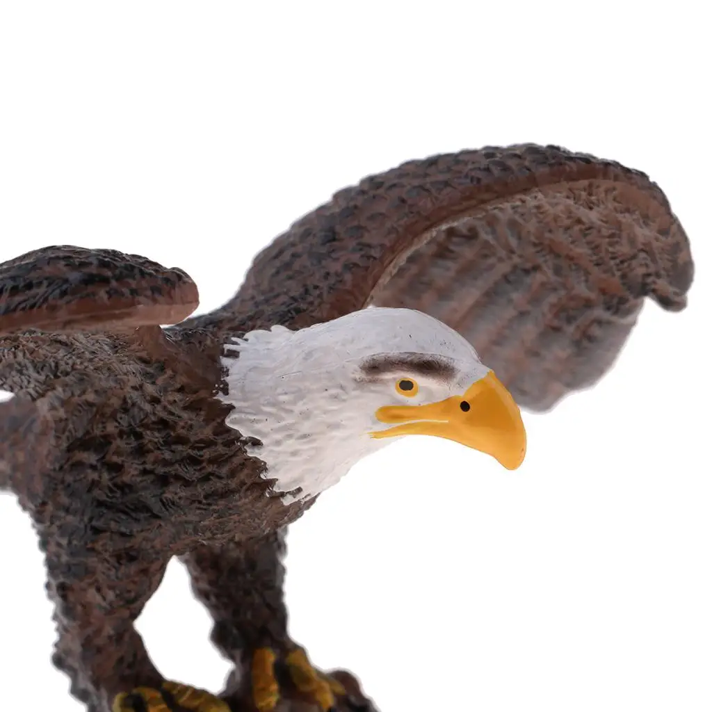 Simulation Animal Model Plastic Eagle Statue Realistic Figurines Decoration Table Ornament for Lawn Patio