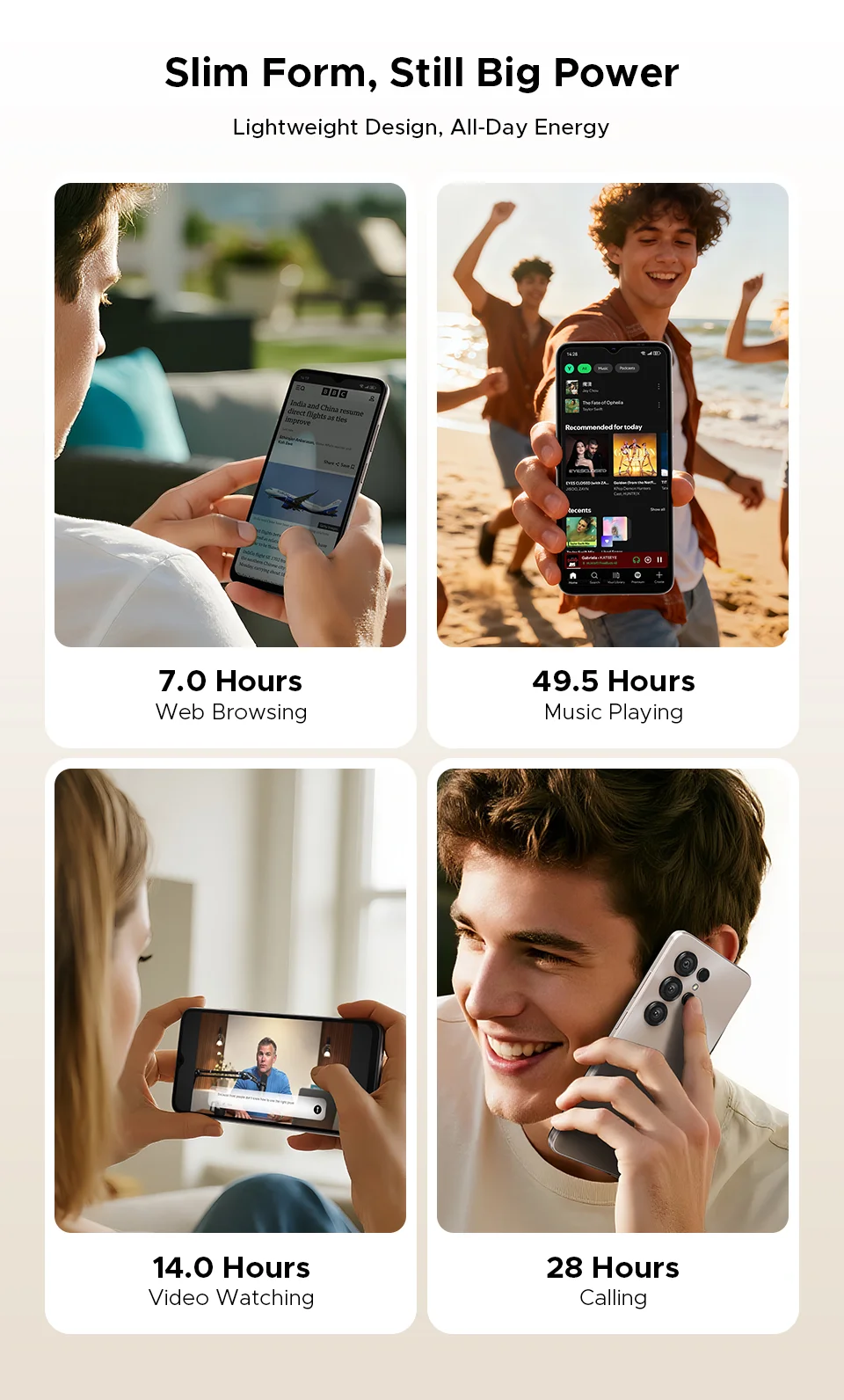 DOOGEE Note56 X Mobile Phone 8.45mm Slim Body 6.56" 90Hz Screen Android 16 6150mAh Battery Al Scene Recognition Smartphone