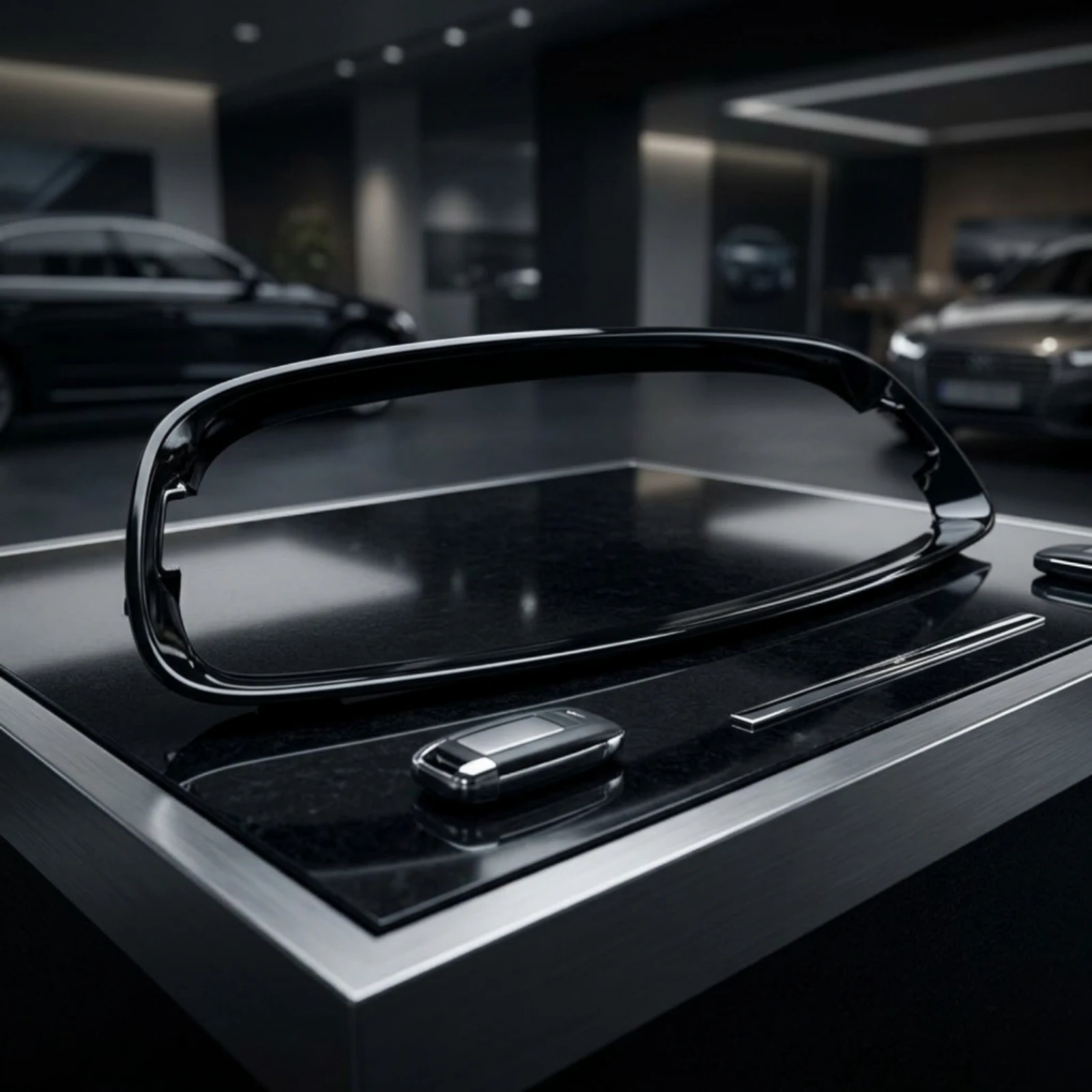 Front Upper Grille Outer Frame Surround Easy Installation Front Grille Frame with Glossy Finish Trim Quick Car Part High-Quality