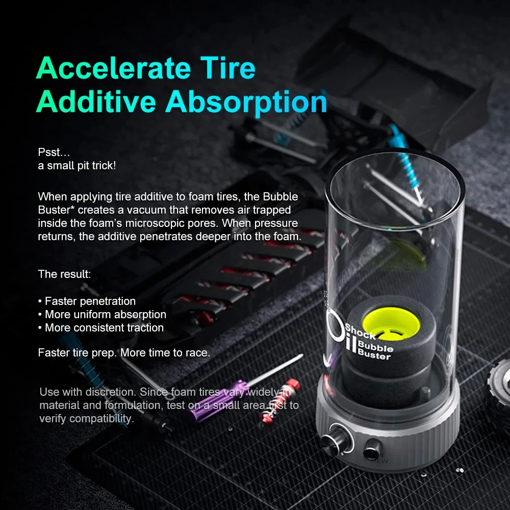 SkyRC Shock Oil Bubble Buster RC Vacuum Degassing Tool XT60 USB C For RC Crawler Buggy