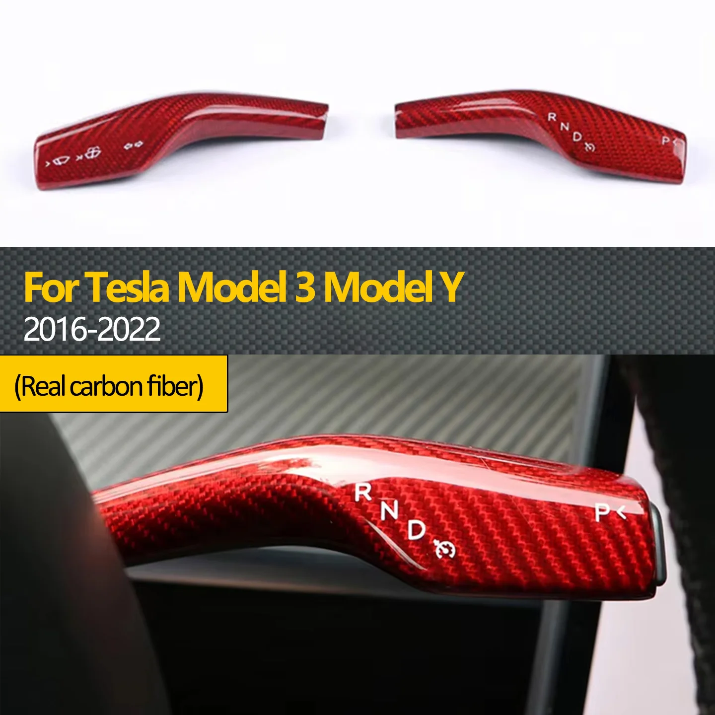 

Для модели 3 2016-2022 гг. Модель Y Tesla из настоящего углеродного волокна, крышка переключения передач, дворники