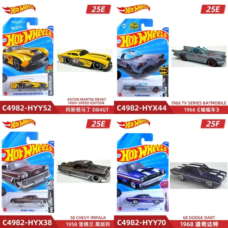

Original Hot Wheels Screen Time 1/64 Diecast Model Car Toy For Boys Gift C4982 2025 F Case Desktop Decoration Birthday Gifts