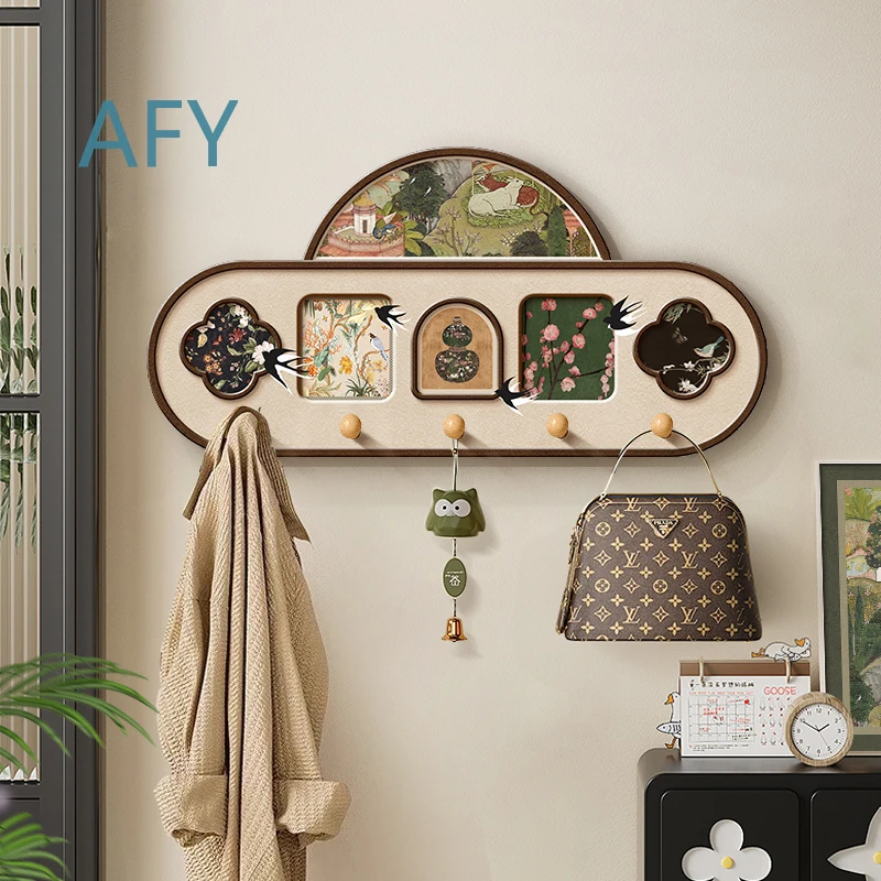 Medieval Style Hanging Hanger for Entryway Hallway Wall Mounted Coat Rack for Home Decor Living Room Bedroom Porch Hall