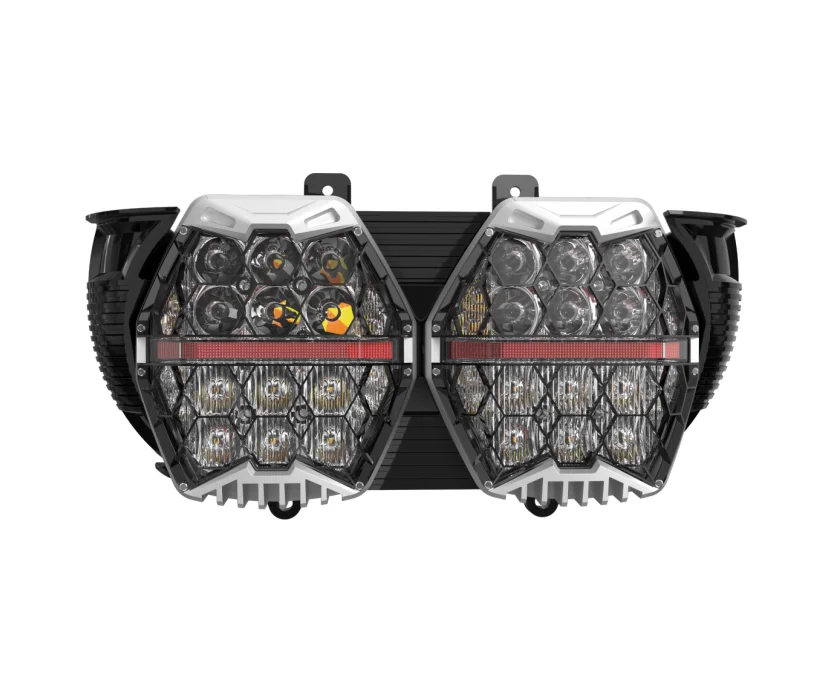 240W Honeycomb LED Motorcycle Light for Harley Road Glide FLTRX. 2015 - 2022