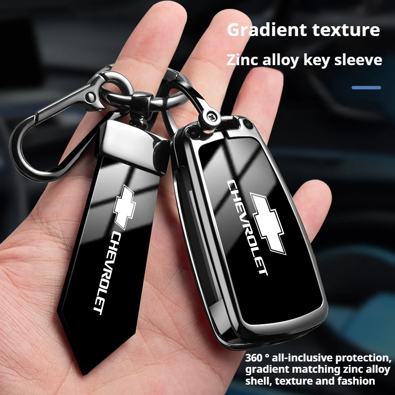 Obudowa na kluczyk samochodowy ze stopu cynku pasująca do Chevrolet Trailblazer Blazer Chevy Malibu Camaro Cruze Traverse Sonic Volt, akcesoria samochodowe