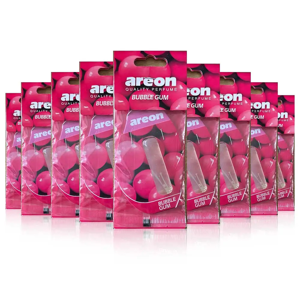 Tarjetas de Perfume para coche de chicle, ambientador dulce y afrutado, aroma nostálgico de larga duración para Interior de coche, 5 uds.