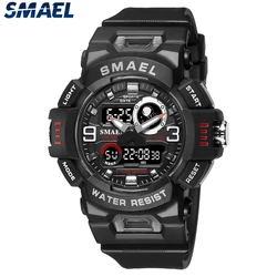 SMAEL 8063  Watch for Male and Female Students, Sports Dual Display Astro Student Watch Multi functional Waterproof Night Light