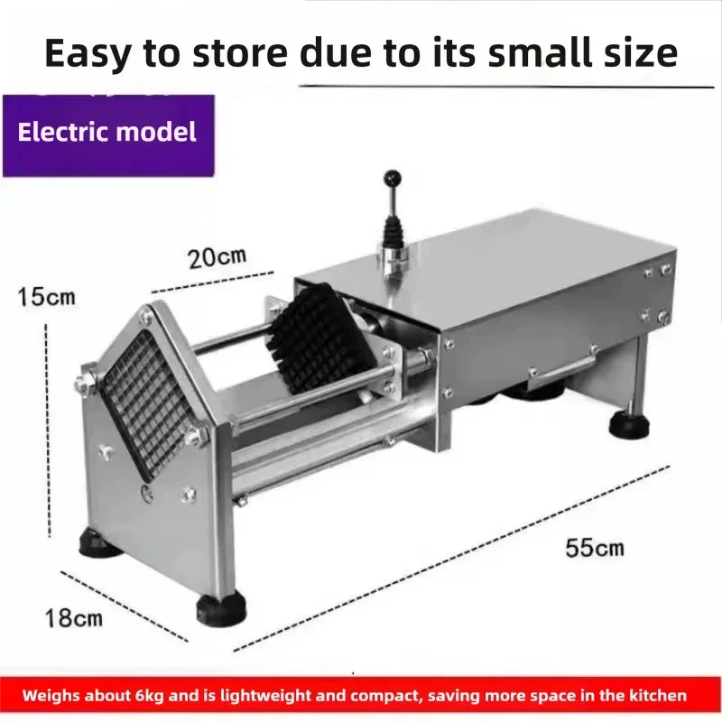 Electric Automatic Vegetable Stick Cutter - Multi-use for Potatoes Cucumbers Carrots Sweet Potatoes Commercial & Home Kitchen