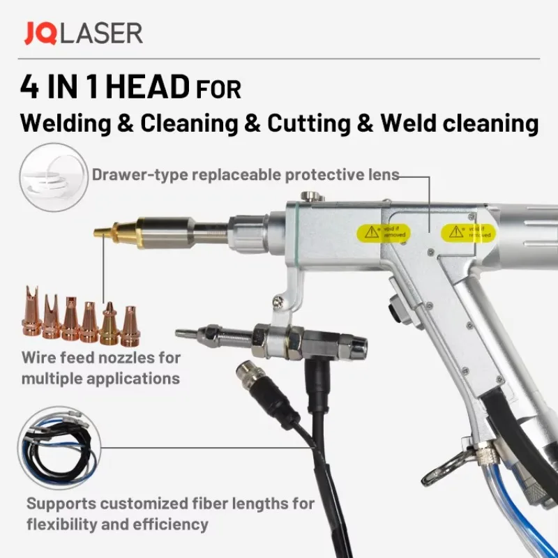 Handheld 1500w 2000w Lazer Welder 4 in 1 Laser Cleaner Welder Cutter Fiber Laser Welding Machine for Metal Steel
