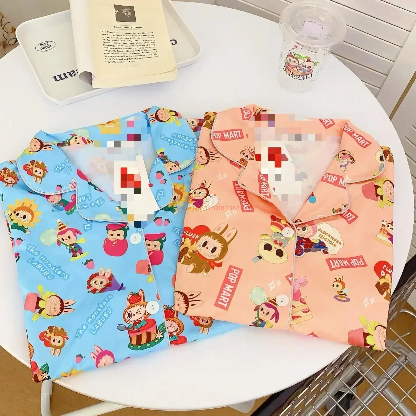 Hot New Labubu Cute Cartoon Pajamas Refreshing Summer Women'S New High End Summer Home Furnishings Can Be Outworn Gift