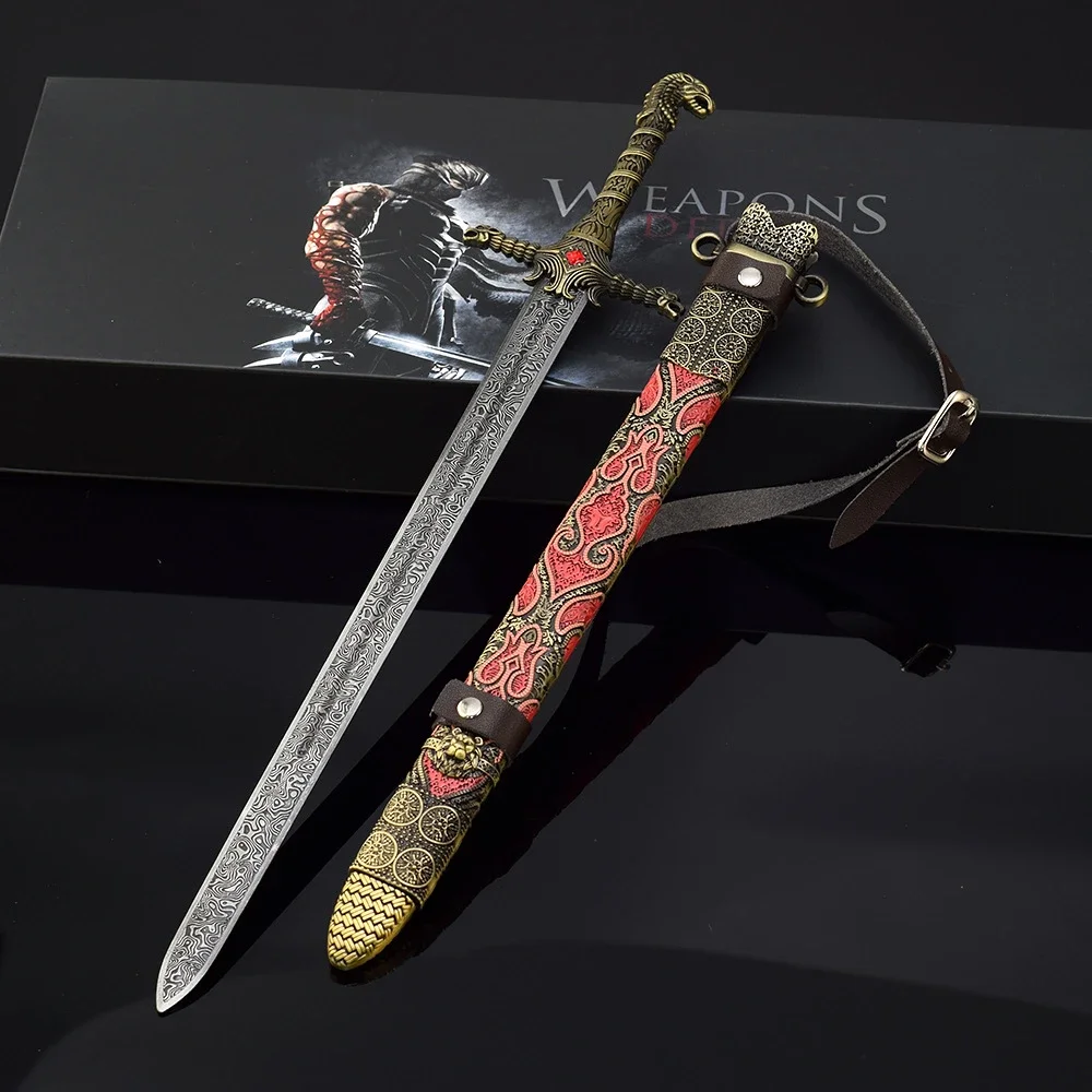 30cm jogo de energia oathkeeper cavaleiro medieval espadas série de tv americana periferia toda arma de metal katana brinquedo de ornamento colecionável