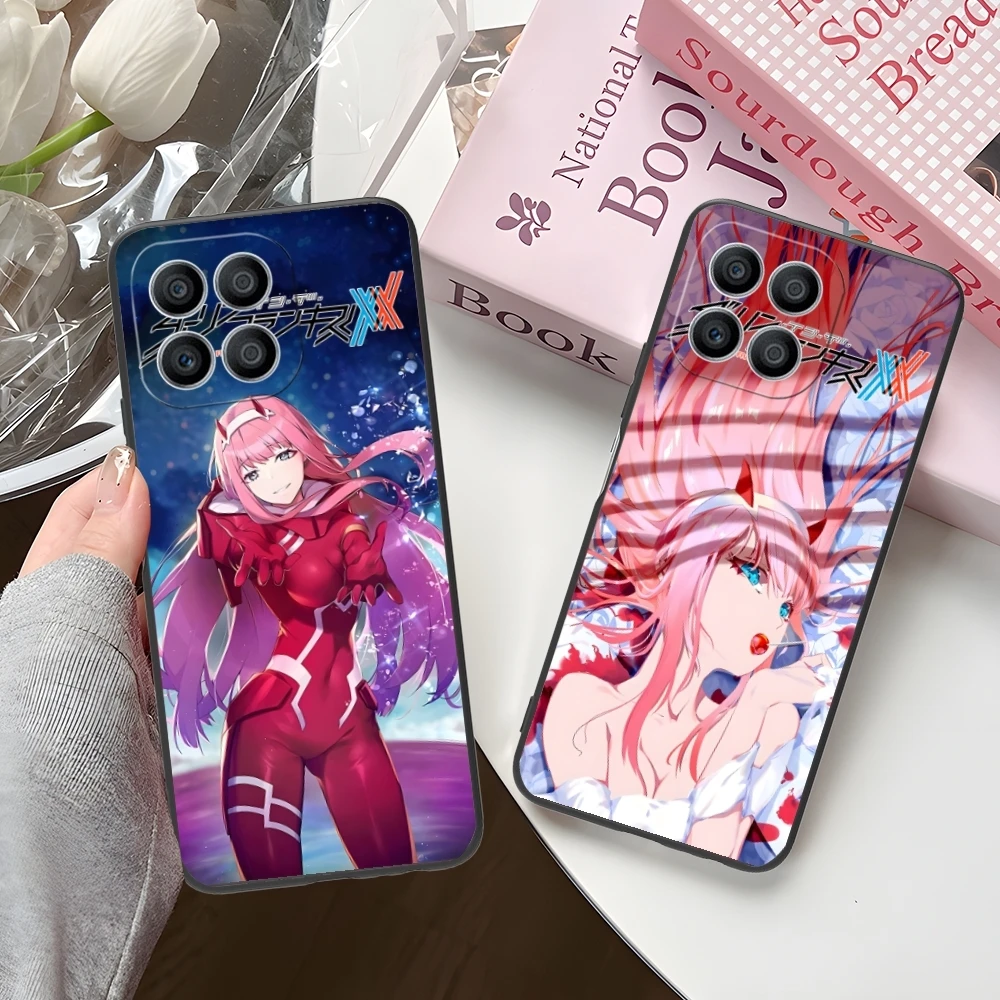 Darling FranXX Zero Two Mobile Cell Phone Case for Huawei Honor 90 80 70 60 50 30 20 10 9 8 7 Pro S SE Lite 5G Black Cover Shell