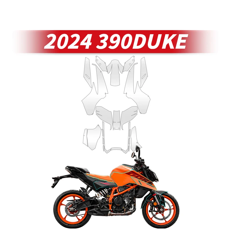 

Used For KTM DUKE 390 2024 Motorcycle Full Body Transparent Protective Film Kits Of Bike Accessories Protection Stickers Decals