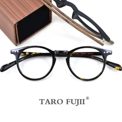 Men's Spectacle Frame Women Glasses Clear Lens Brand Designer Female Vintage Acetate Frame Eyeglasses