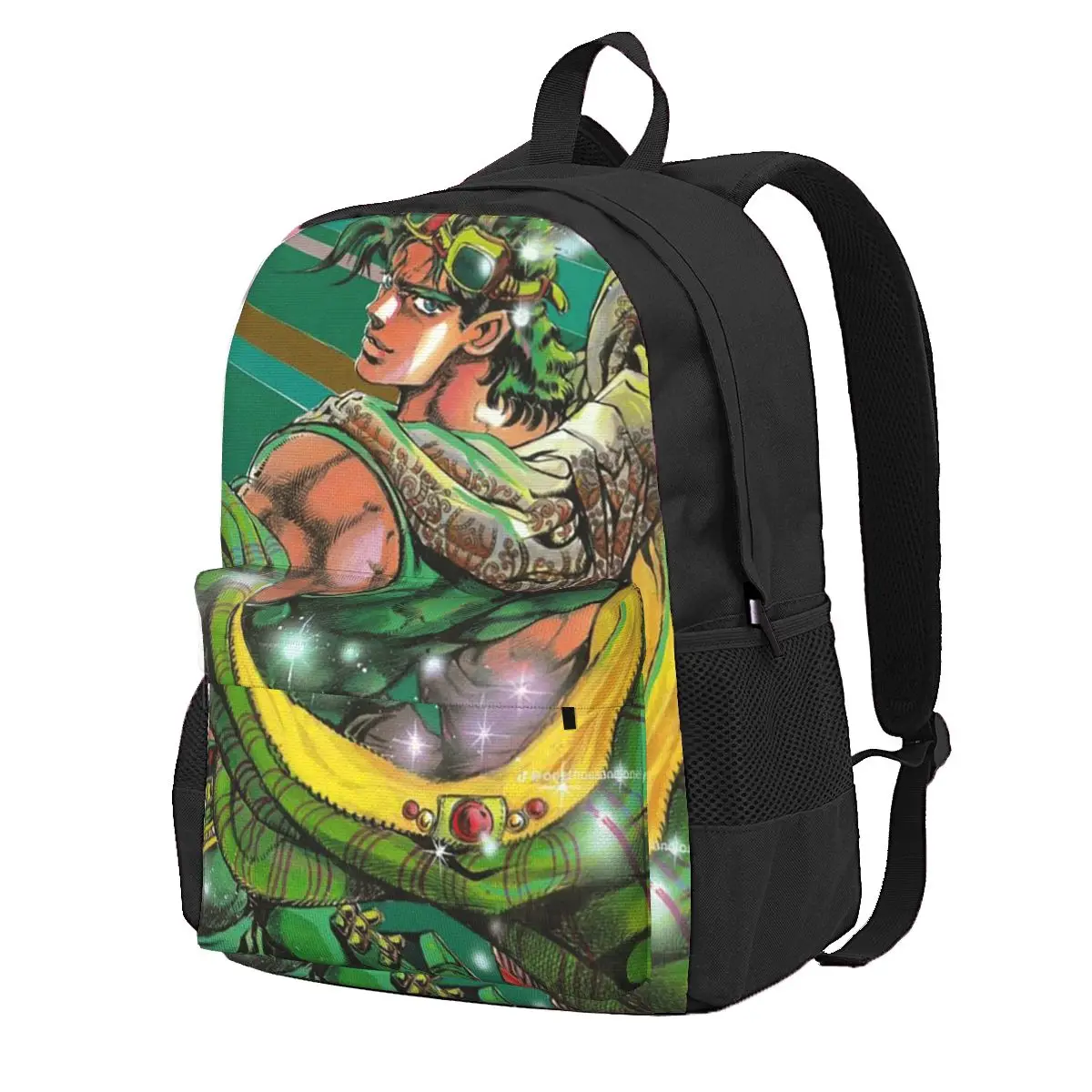 

Jojo Bizarre Adventure Joseph Joestar Student Backpack School Bag Daypack for Boys Girls Fashion Bookbag Shoulder Bags
