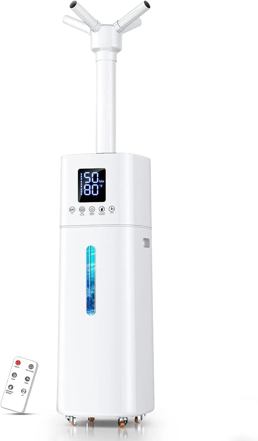 

Увлажнитель воздуха для больших помещений, 15 л, производительность 600 мл/ч, охват 1200 кв. футов, автоматическое контрольирование влажности, 72 часа работы.